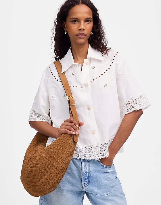 Madewell The Essential Curve Shoulder Bag Dried Acorn