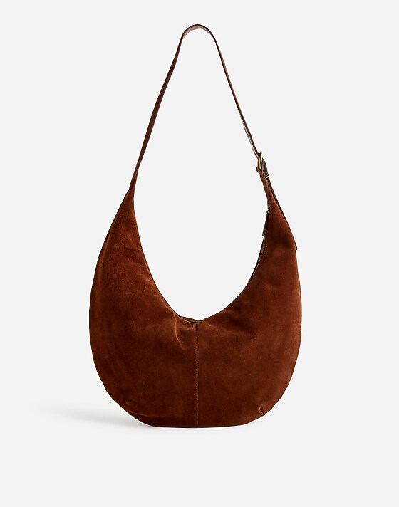 madewell The Essential Curve Shoulder Bag soft mahogany