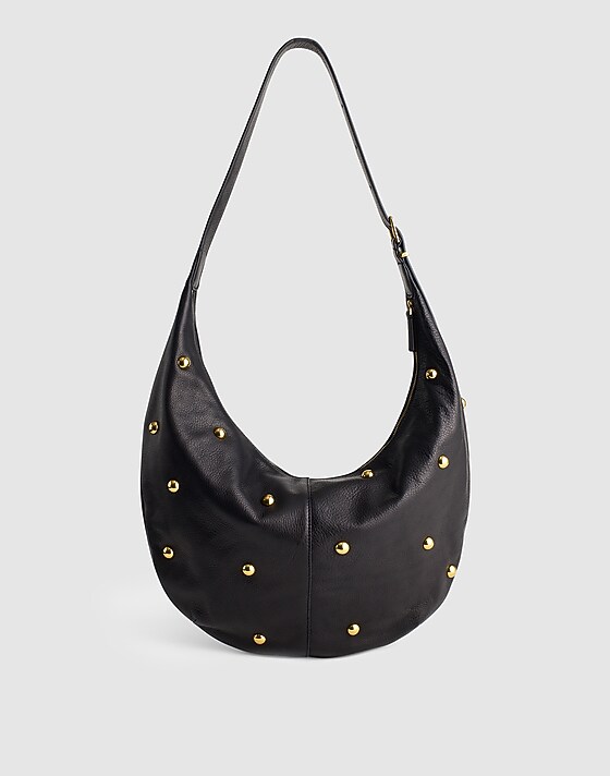 madewell The Essential Curve Shoulder Bag true black multi