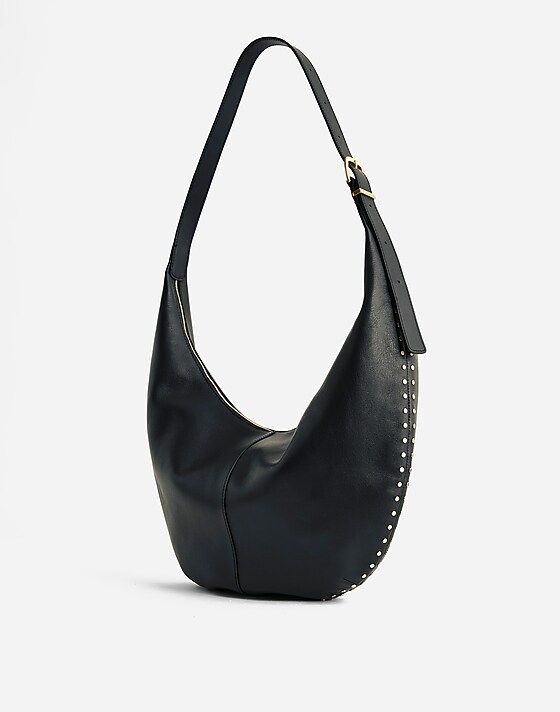 madewell The Essential Curve Shoulder Bag true black