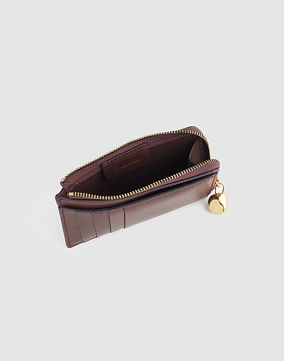 Madewell The Essential Zip Card Case Wallet Chocolate Raisin