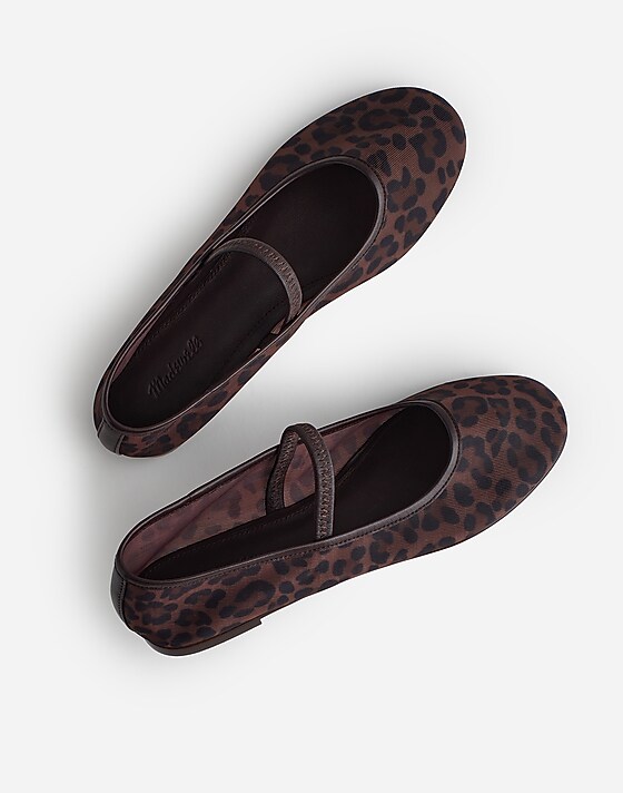 Madewell The Greta Ballet Flat Light Chestnut Multi