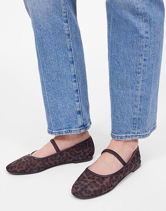 Madewell The Greta Ballet Flat Light Chestnut Multi
