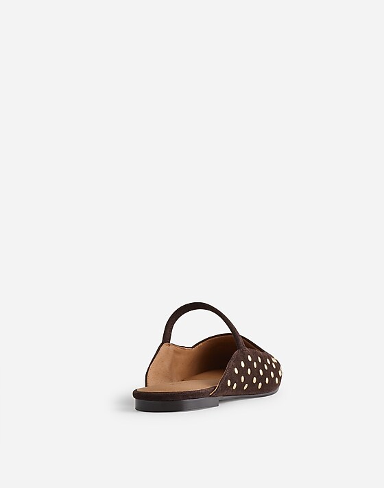 Madewell The Greta Ballet Flat Mule Dark Carob Multi