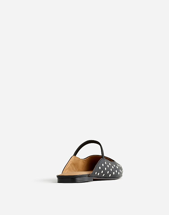 Madewell The Greta Ballet Flat Mule True Black Multi