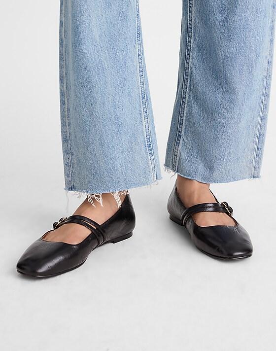 Madewell The Greta Double-Strap Ballet Flat True Black