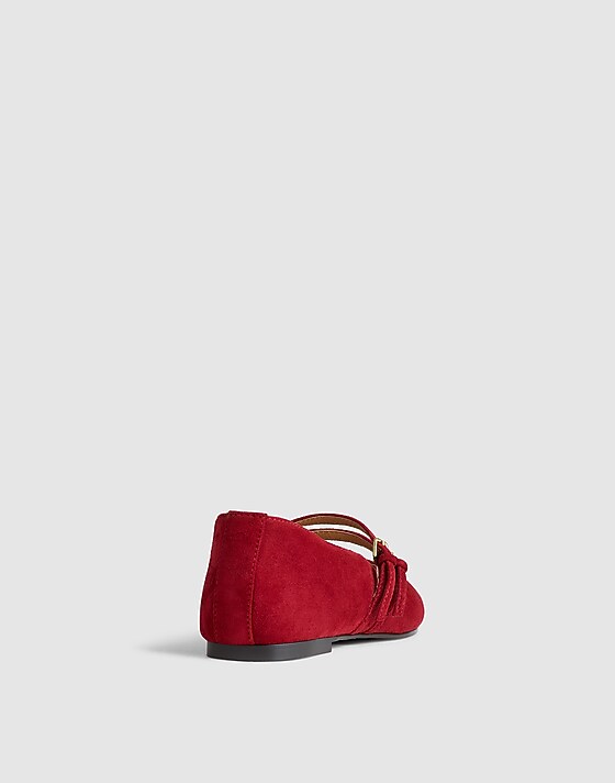 Madewell The Greta Double-Strap Ballet Flat Wild Cranberry