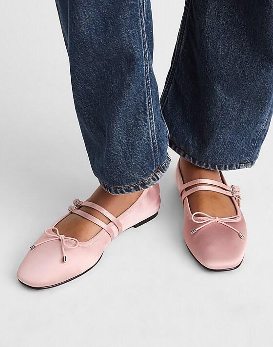 Madewell The Greta Double-Strap Ballet Flat Wisteria Dove