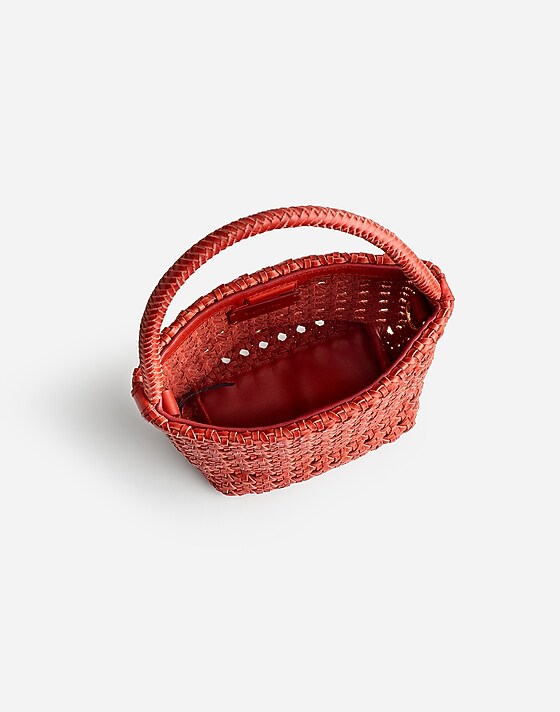 Madewell The Handwoven Cane Mini Bag Southwestern Clay