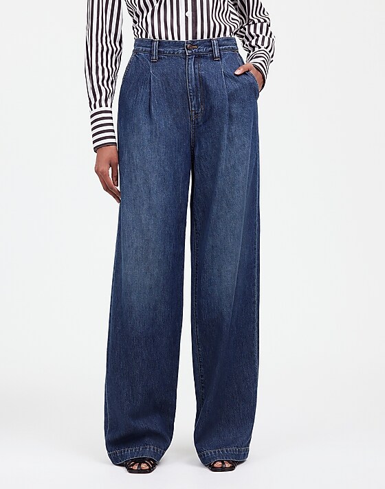Madewell The Harlow Wide-Leg Jean: Airy Denim Edition Fieldale Wash