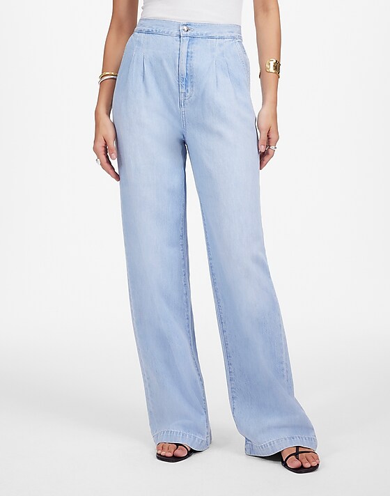 Madewell The Harlow Wide-Leg Jean: Airy Denim Edition Noll Wash