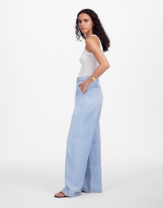 Madewell The Harlow Wide-Leg Jean: Airy Denim Edition Noll Wash