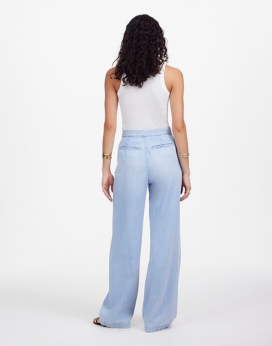 Madewell The Harlow Wide-Leg Jean: Airy Denim Edition Noll Wash
