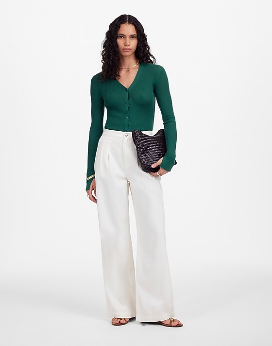 madewell The Harlow Wide-Leg Jean: Airy Denim Edition vintage canvas