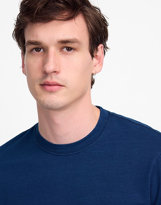 madewell The Indigo-Dyed Long-Sleeve Vintage Tee indigo