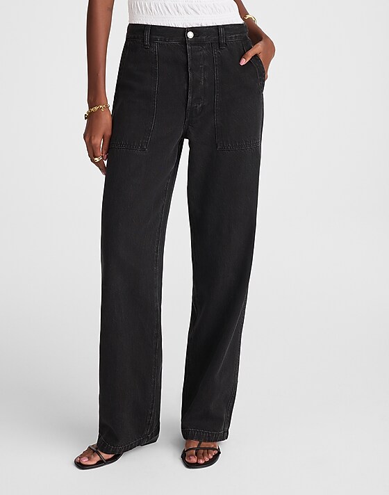 Madewell The Low-Slung Baggy Jean In Airy Denim Candice Wash