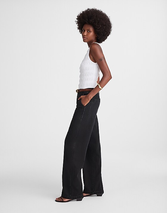 Madewell The Low-Slung Baggy Jean In Airy Denim Candice Wash