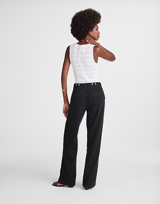 Madewell The Low-Slung Baggy Jean In Airy Denim Candice Wash