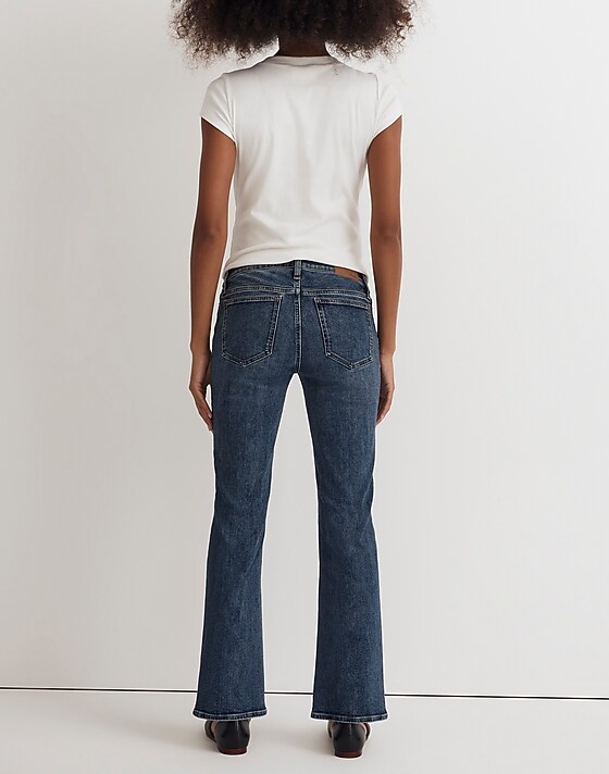 Madewell The Maternity Side-Panel Kick Out Crop Jeans In Arlen Wash Arlen Wash
