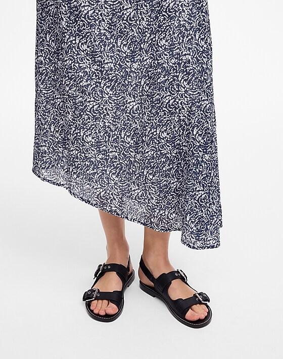 Madewell The Maude Double Strap Slingback Sandal True Black