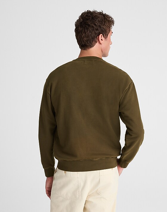 Madewell The McCarren Midweight Crewneck Sweatshirt Expedition Green