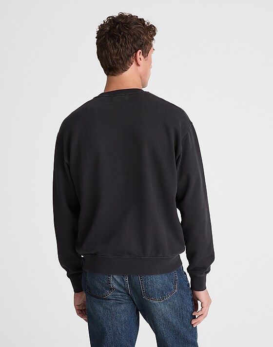 Madewell The McCarren Midweight Crewneck Sweatshirt True Black