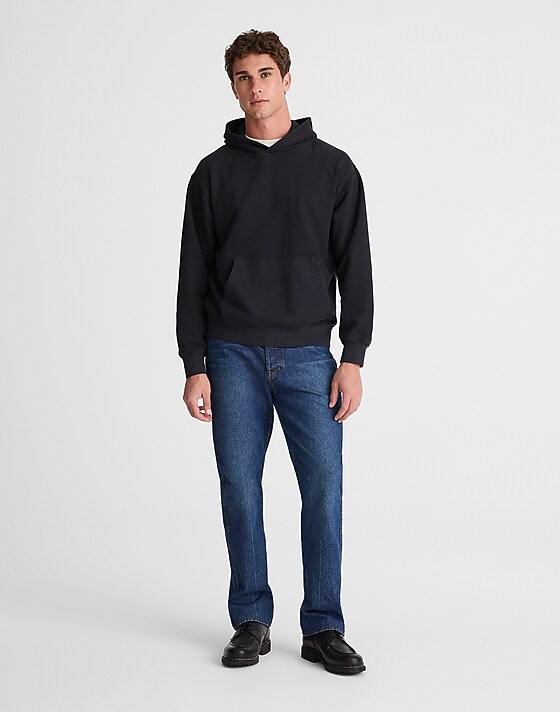 Madewell The McCarren Midweight Hoodie Sweatshirt Obsidian Blue