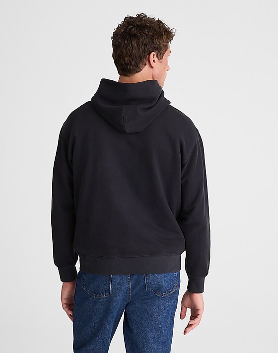 Madewell The McCarren Midweight Hoodie Sweatshirt Obsidian Blue