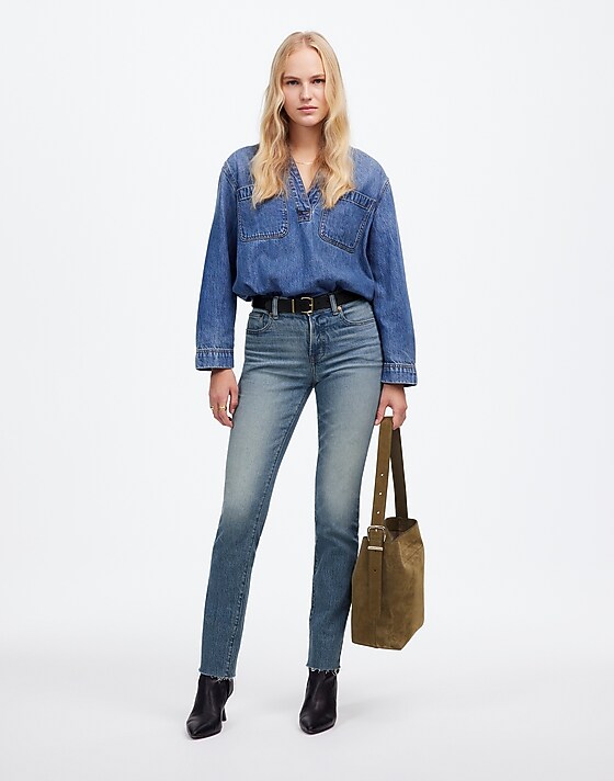 madewell The Mid-Rise Perfect Vintage Jean in McColl Wash mccoll wash