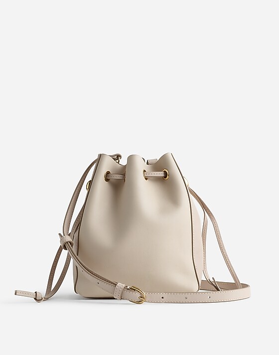 madewell The Mini Drawstring Crossbody Bucket Bag harvest moon