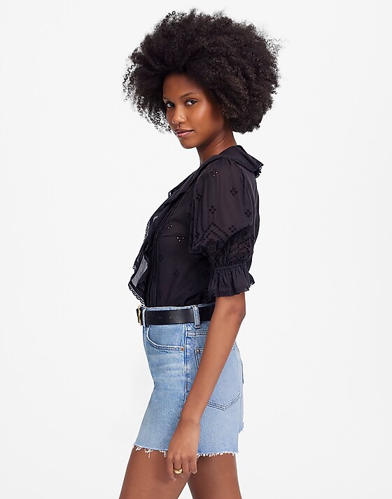 Madewell The Perfect Vintage Mid-Length Jean Short Altoona Wash