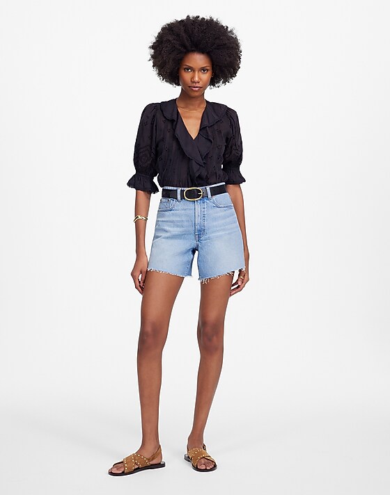 madewell The Perfect Vintage Mid-Length Jean Short altoona wash