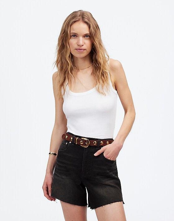 madewell The Perfect Vintage Mid-Length Jean Short catalani wash