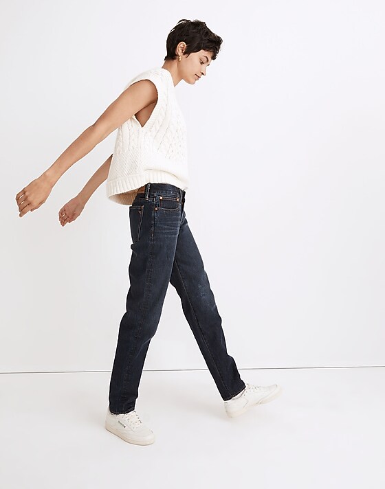 Madewell The Perfect Vintage Straight Jean In Lilycrest Wash Lilycrest Wash
