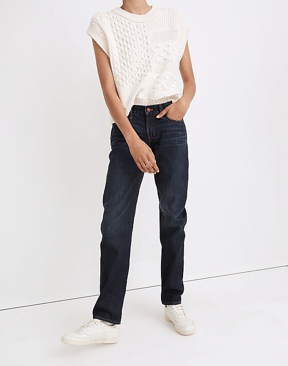 Madewell The Perfect Vintage Straight Jean In Lilycrest Wash Lilycrest Wash