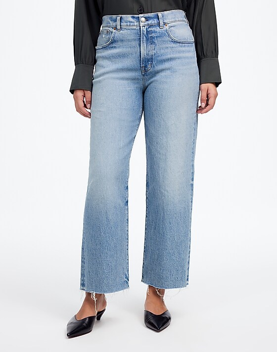 Madewell The Perfect Vintage Wide-Leg Crop Jean Hallstead Wash
