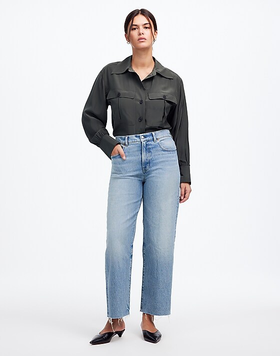 madewell The Perfect Vintage Wide-Leg Crop Jean hallstead wash
