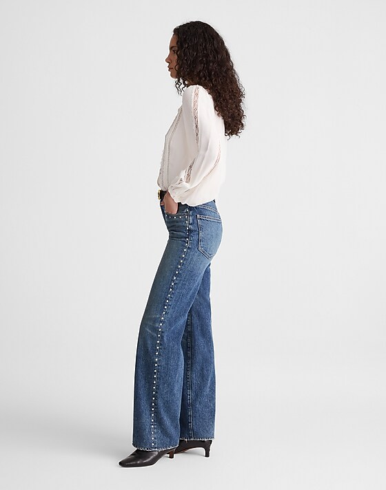 madewell The Perfect Vintage Wide-Leg Jean concho wash