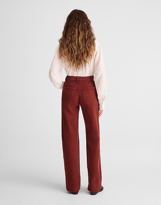 Madewell The Perfect Vintage Wide-Leg Jean Deep Redwood