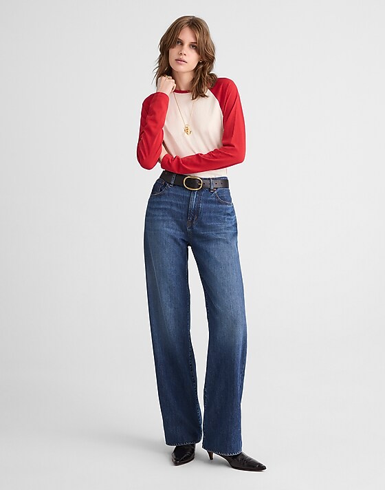 madewell The Perfect Vintage Wide-Leg Jean in SoftDrape moffat wash