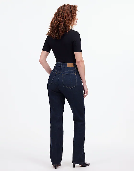 Madewell The Petite Curvy '90s Straight Jean Norman Wash