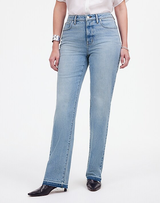Madewell The Petite Curvy '90s Straight Mid-Rise Jean In Barbosa Wash Barbosa Wash