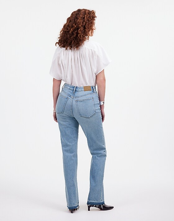 Madewell The Petite Curvy '90s Straight Mid-Rise Jean In Barbosa Wash Barbosa Wash