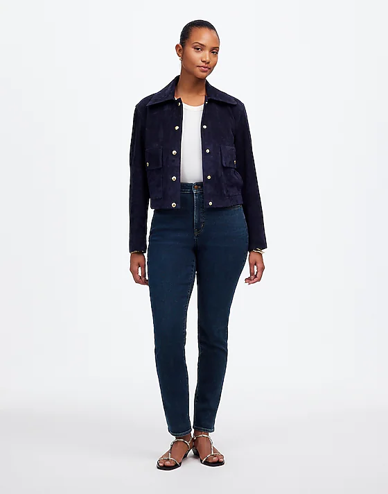 madewell The Petite Curvy Perfect Vintage Jean larkspur