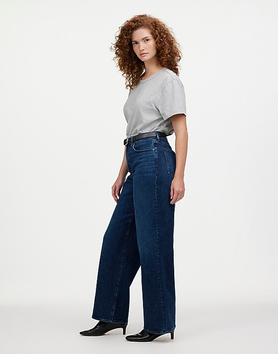 Madewell The Petite Curvy Perfect Vintage Wide-Leg Jean Nighthawk Wash