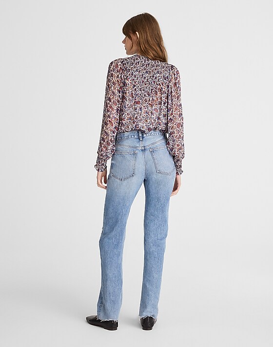 Madewell The Petite Dean Easy Straight Jean Nickelsville Wash