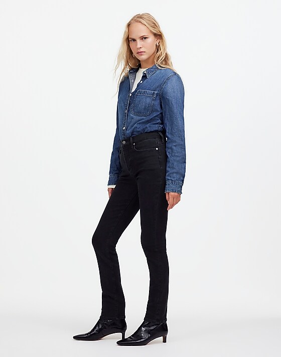 Madewell The Petite Perfect Vintage Jean Black Frost