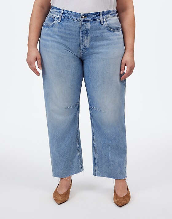 Madewell The Plus Darted Barrel-Leg Jean Edmonson Wash