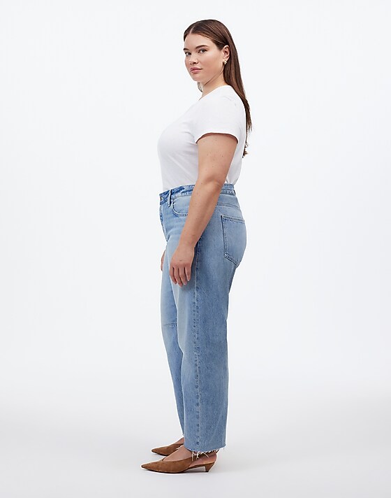 Madewell The Plus Darted Barrel-Leg Jean Edmonson Wash
