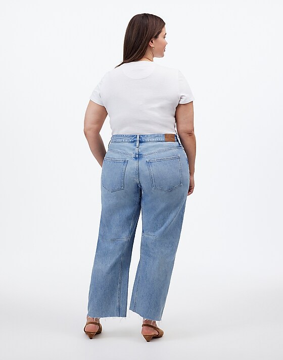 Madewell The Plus Darted Barrel-Leg Jean Edmonson Wash